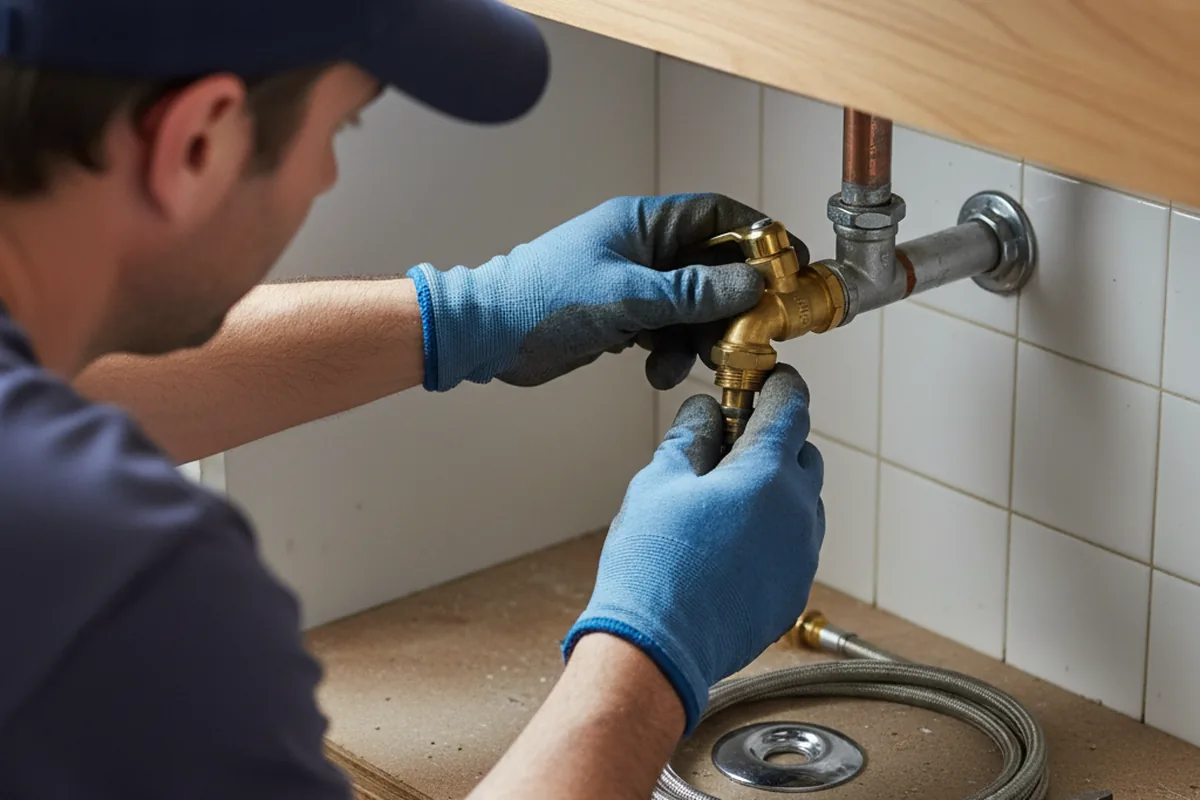 Shutoff valve and fitting work during Emergency Plumbing in Philadelphia